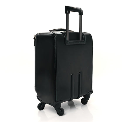 Chanel Vinyl Calfskin Quilted Coco Case Trolley Rolling Luggage Black 2 of 12