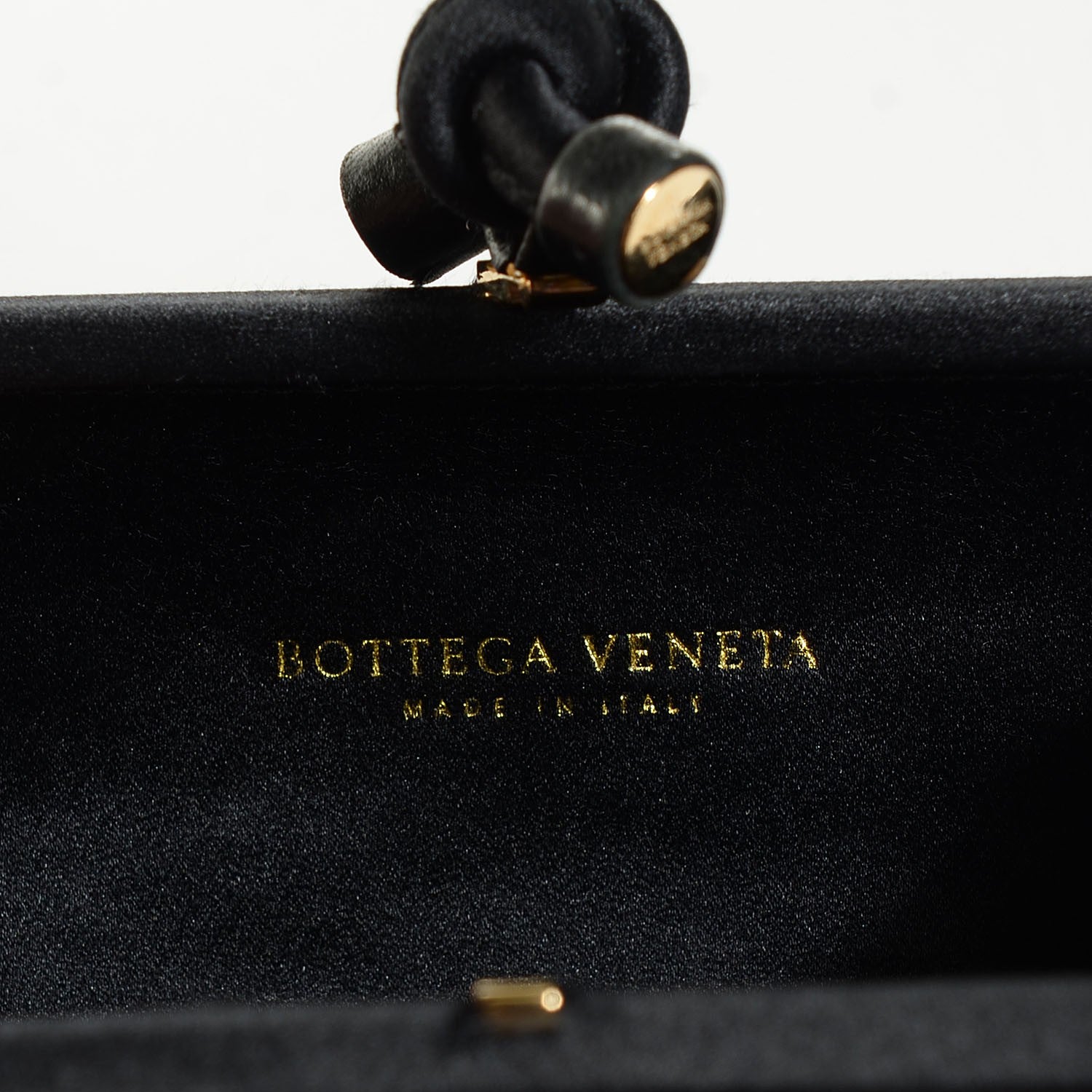 Bottega Veneta Satin Leather Laser Cut Floral Tassel Clutch 6 of 7