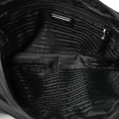 Prada Tessuto Nylon Saffiano Wristlet Black 4 of 9