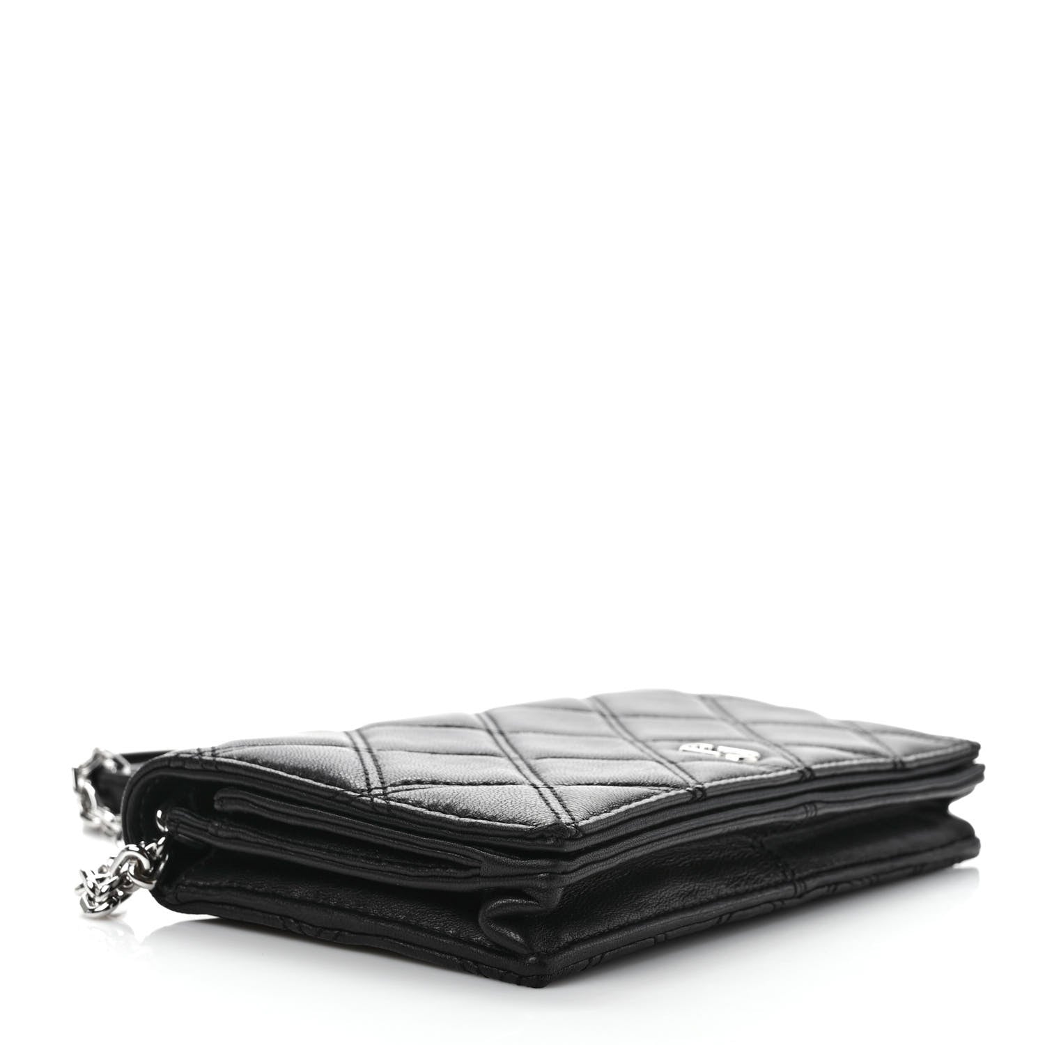 Marc Jacobs Calfskin Quilted Long Wallet Bag Black 4 of 10