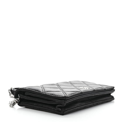 Marc Jacobs Calfskin Quilted Long Wallet Bag Black 4 of 10