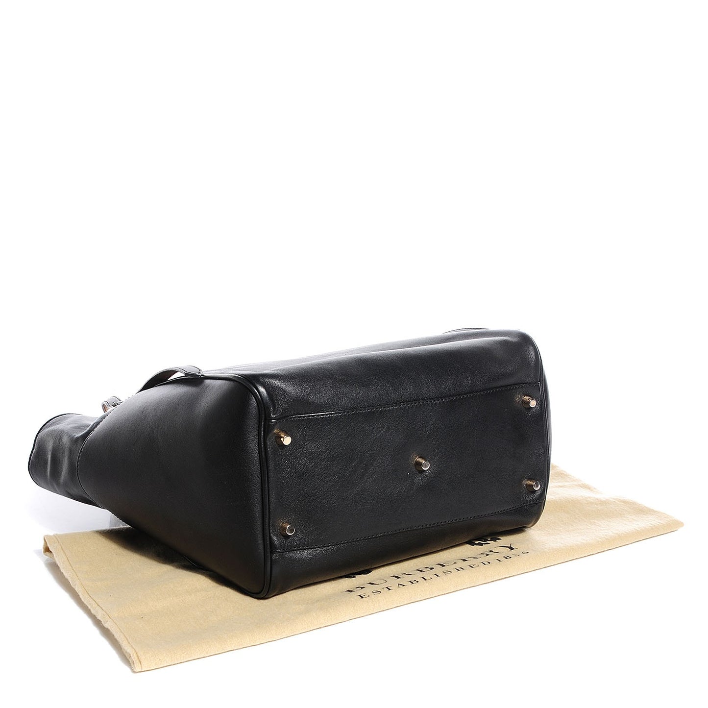 Lambskin Small Canterbury Tote Black