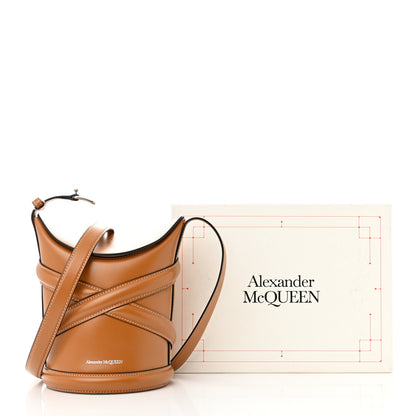 Alexander McQueen Calfskin The Curve Small Shoulder Bag Tan 17 of 17