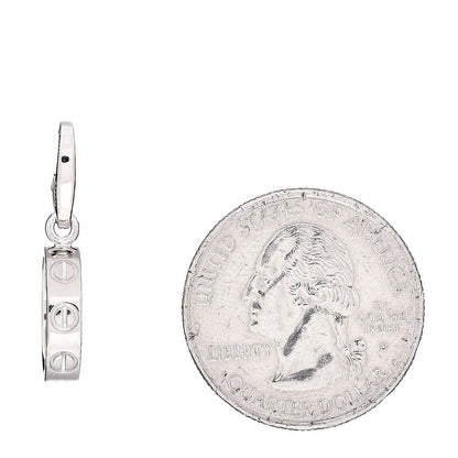 Cartier 18K White Gold LOVE Ring Charm 2 of 3
