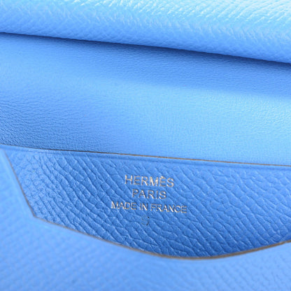 Hermes Epsom Mini Bearn Wallet Bleu Paradis 6 of 6