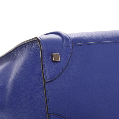 Celine Drummed Calfskin Mini Luggage Indigo 10 of 11