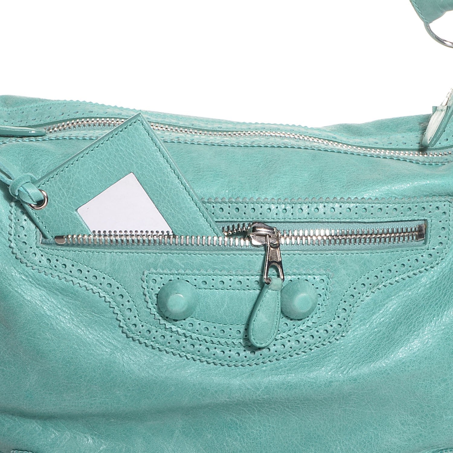 Balenciaga Agneau Giant Brogues Hardware Day Hobo Papeete 2 of 10
