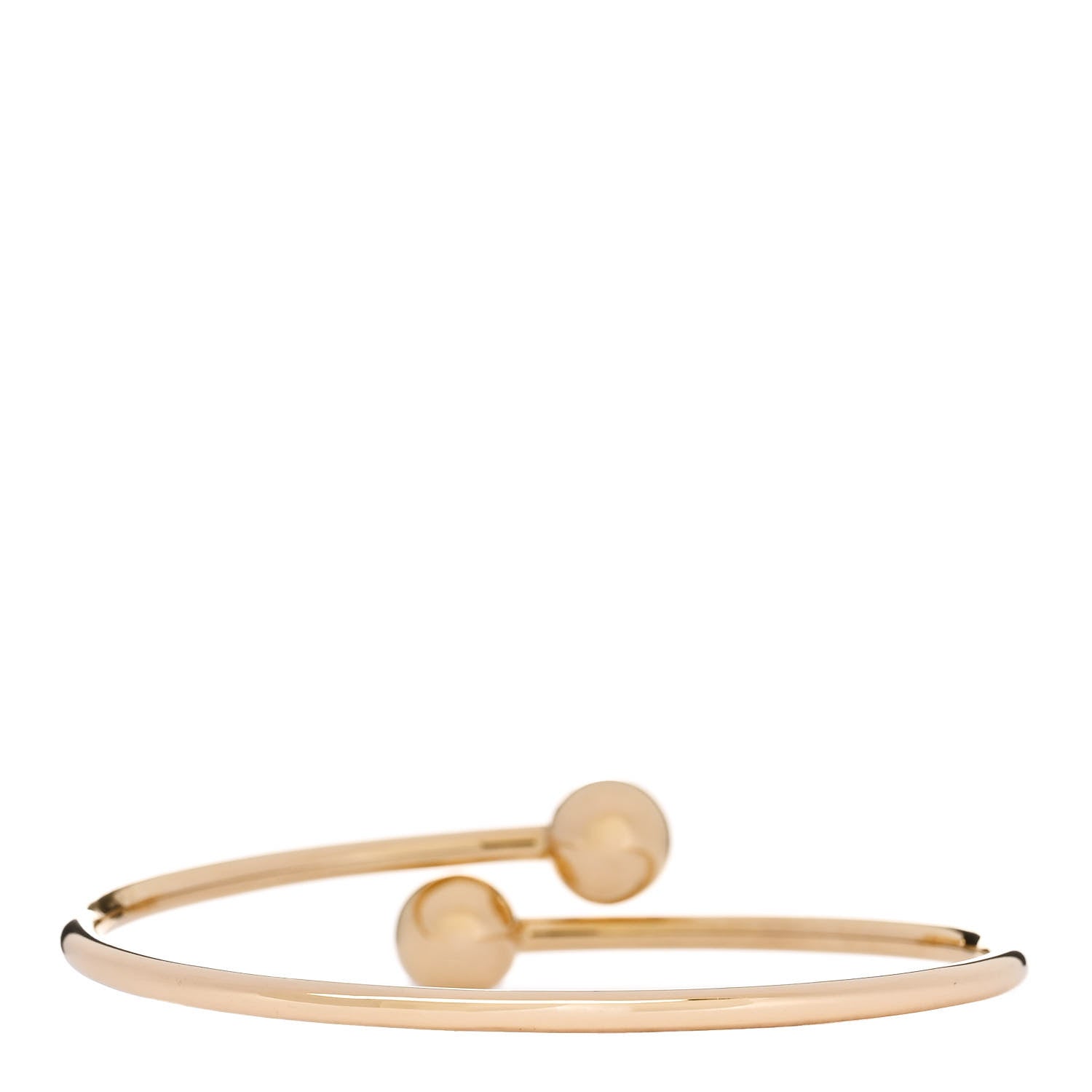Tiffany 18K Yellow Gold 8mm HardWear Ball Bypass Bracelet 2 of 5