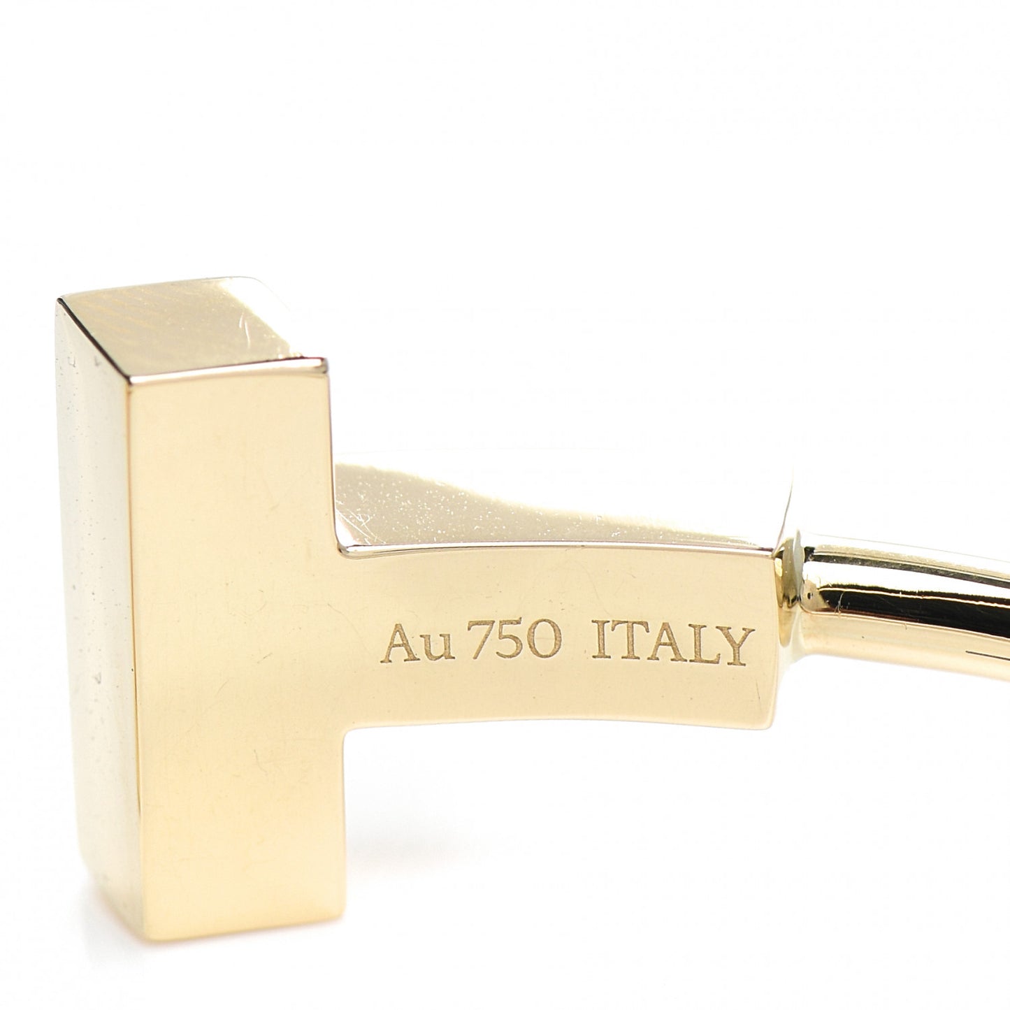 18K Yellow Gold T Wide Wire Bracelet