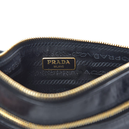 Prada Craquele Zip Crossbody Black 6 of 11