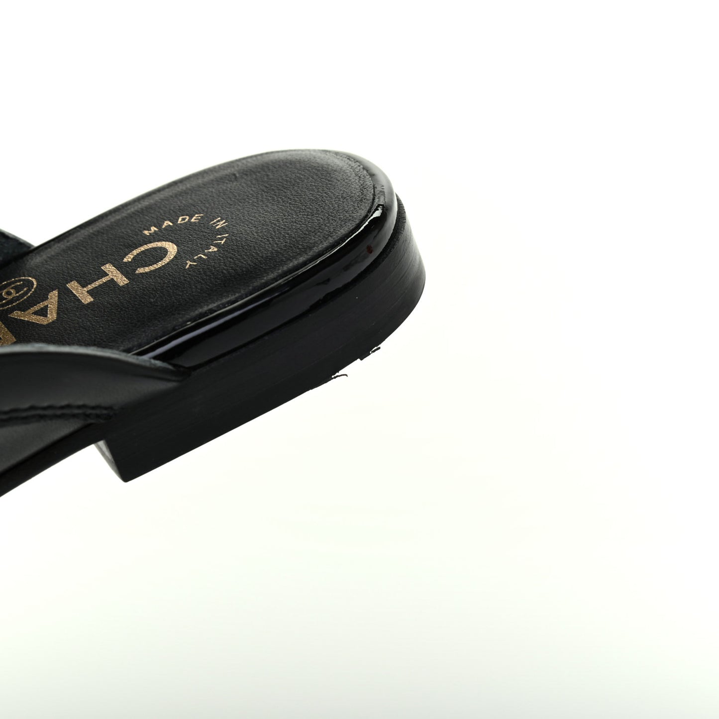 Lambskin CC Mules 36 Black