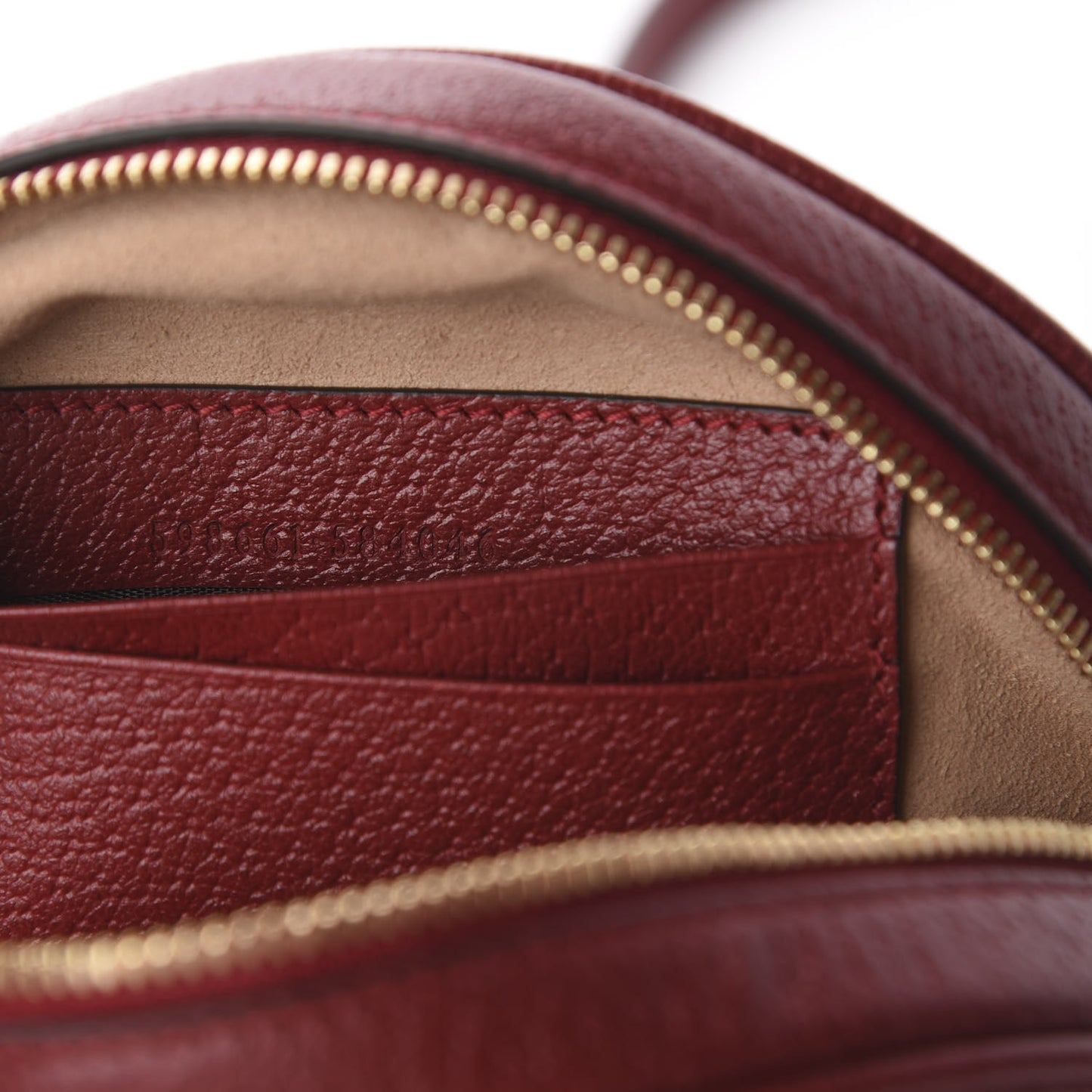 GG Supreme Monogram Web Flora Mini Ophidia Round Backpack Red