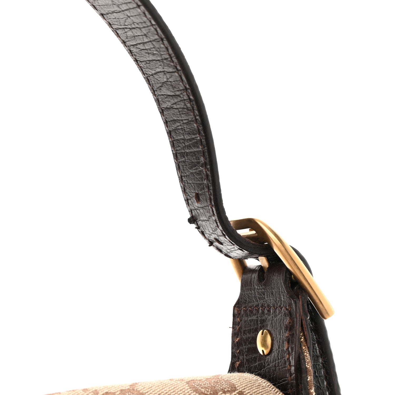 Gucci Monogram Horsebit Chain Flap Shoulder Bag Brown 13 of 13
