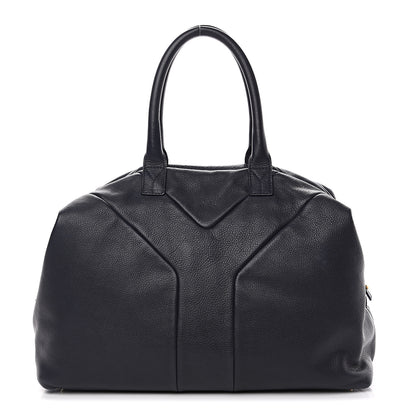 Saint Laurent Lambskin Medium Easy Sac Navy 1 of 11