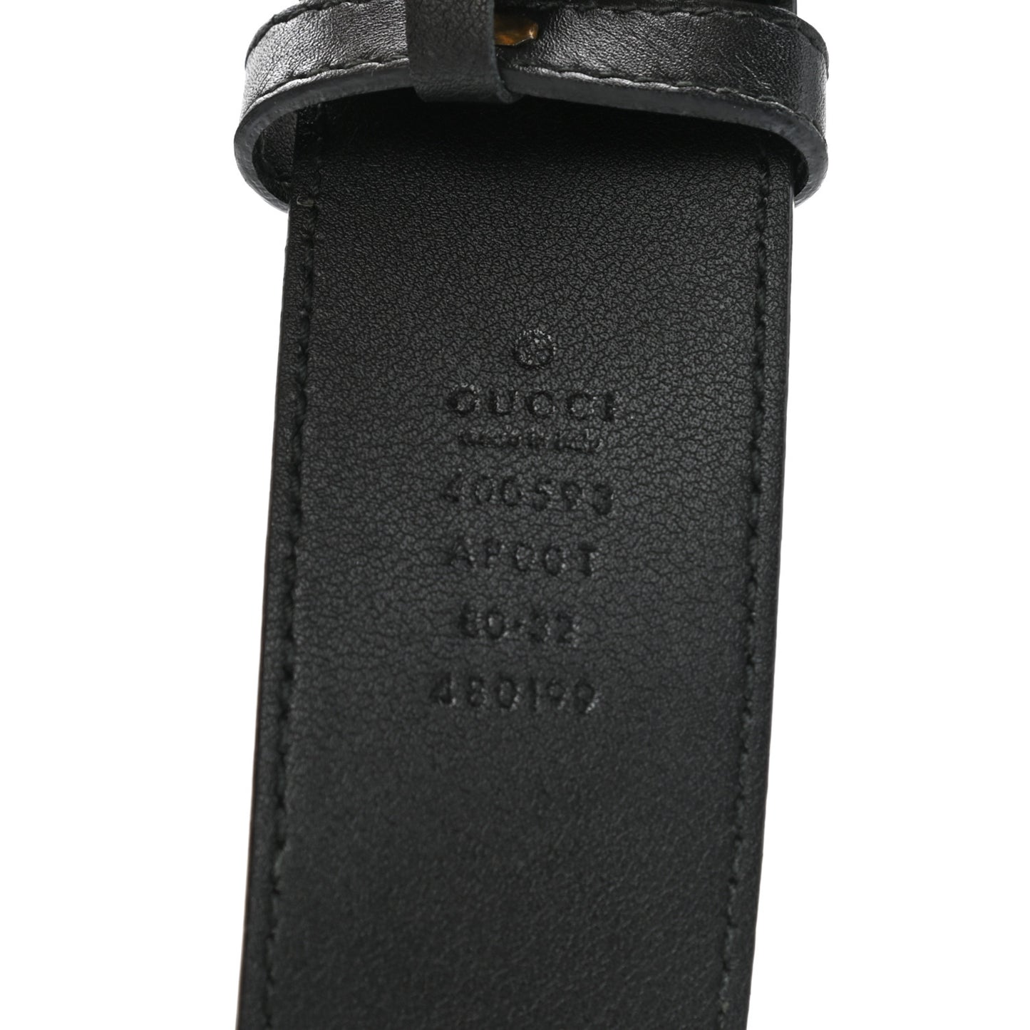 Calfskin Double G 40mm Belt 80 32 Black