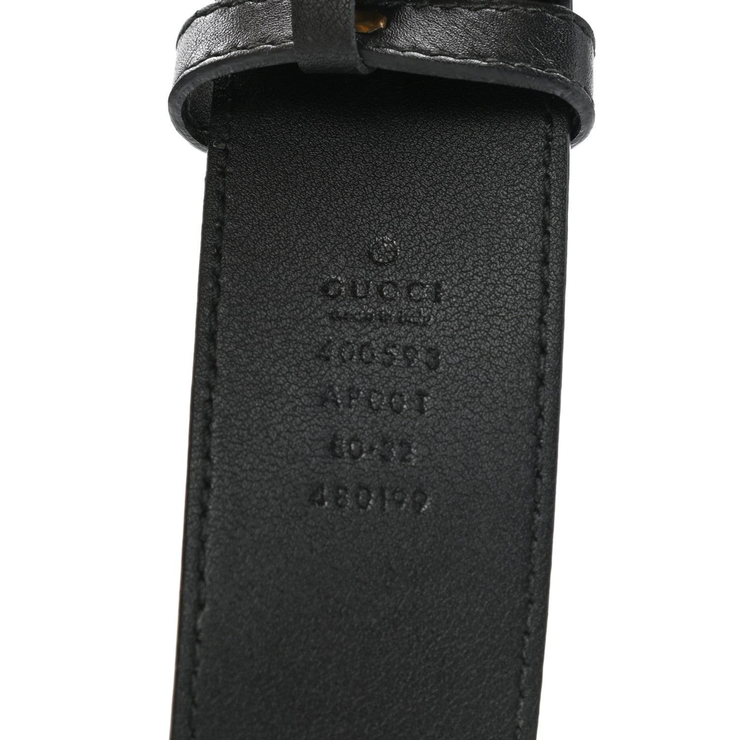 Gucci Calfskin Double G 40mm Belt 80 32 Black 3 of 7