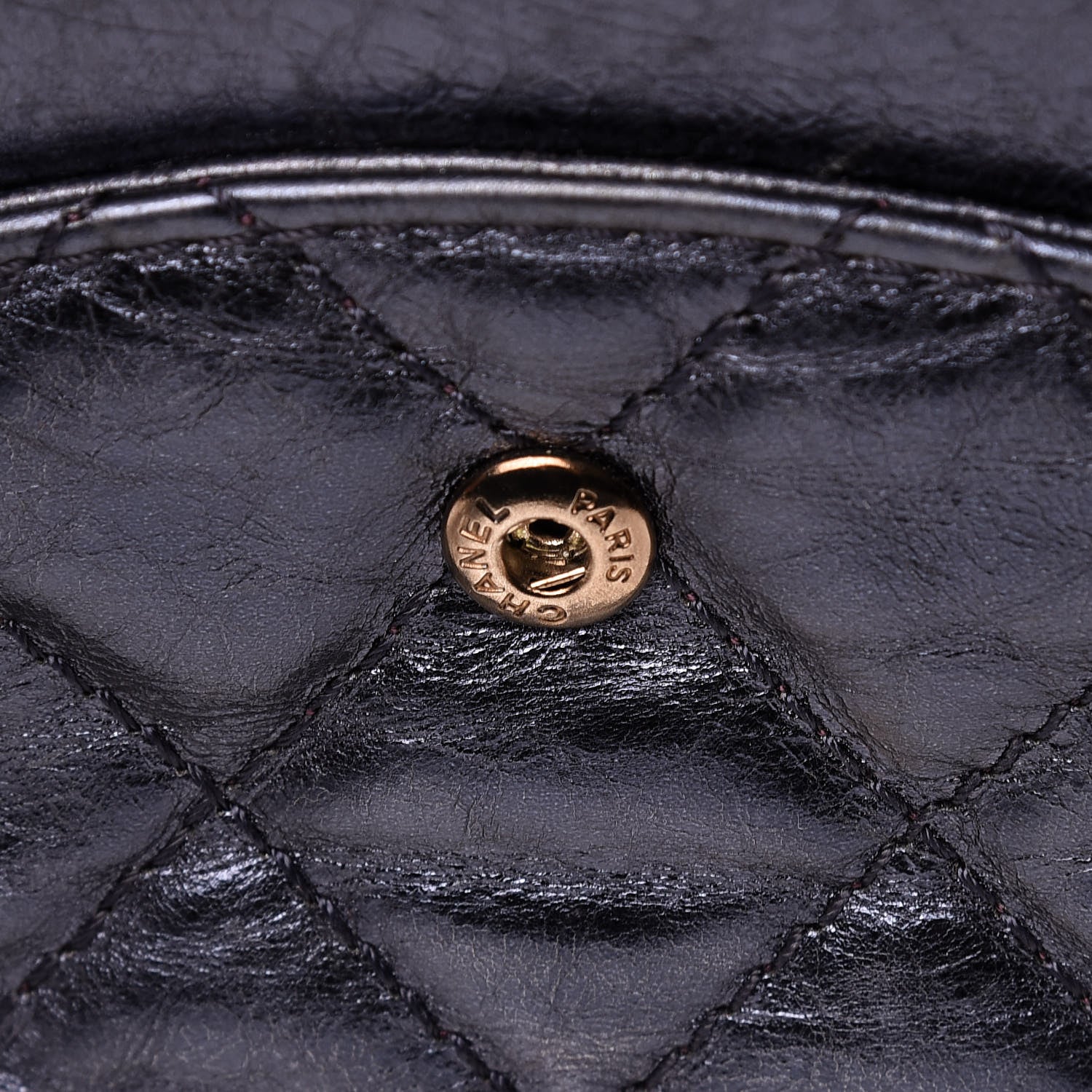 Chanel Metallic Calfskin Quilted 2.55 Reissue 227 Flap Dark Navy Blue 15 of 23