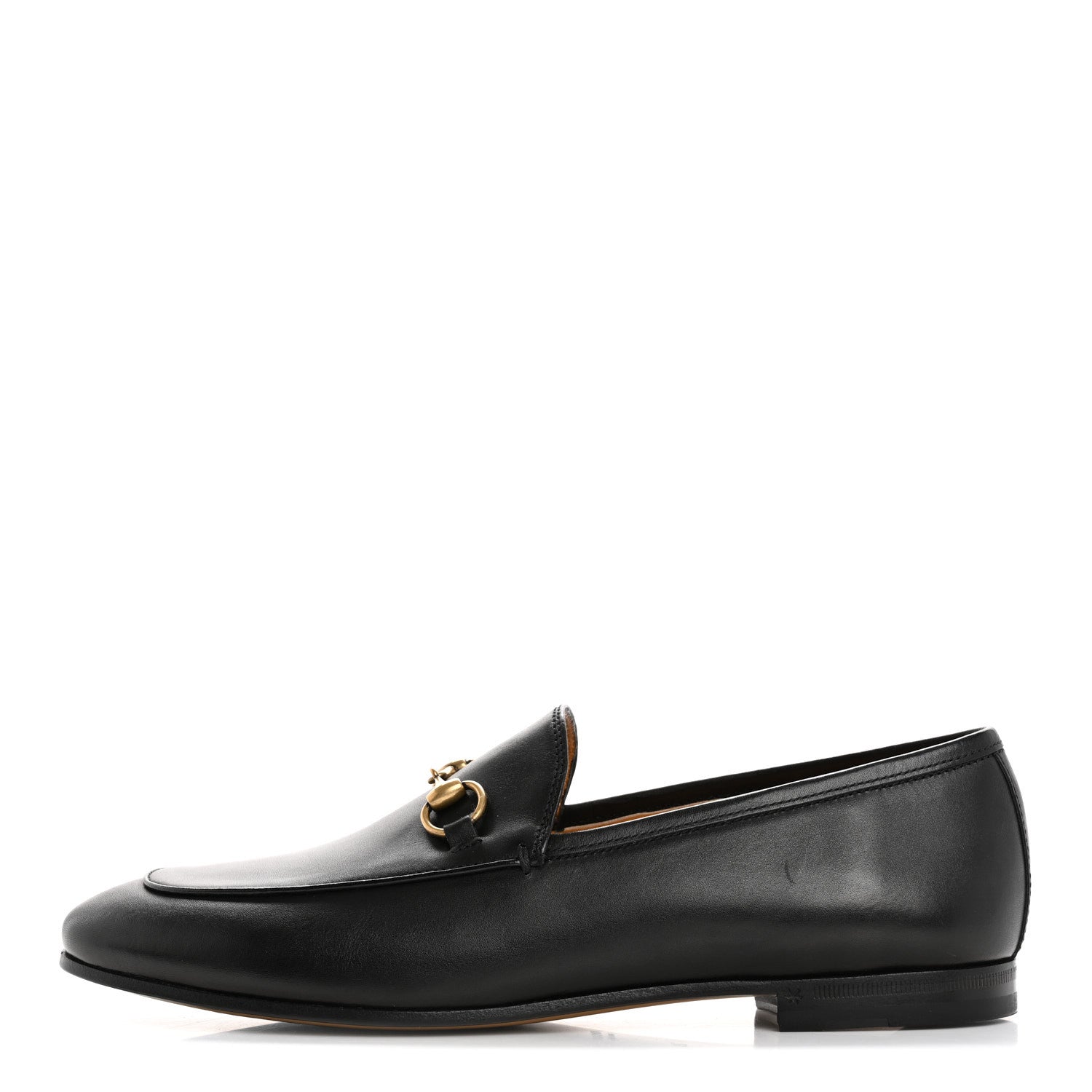 Gucci Calfskin Womens Jordaan Loafers 39 Black 1 of 10