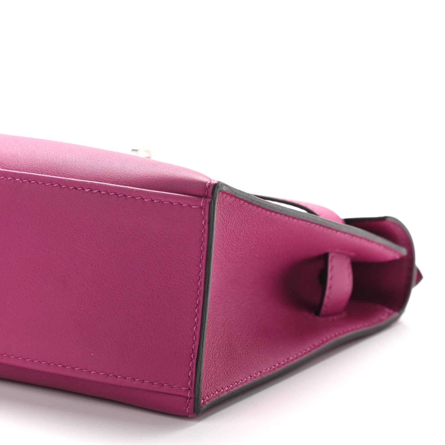 Hermes Swift Kelly Pochette Clutch Rose Pourpre 9 of 9
