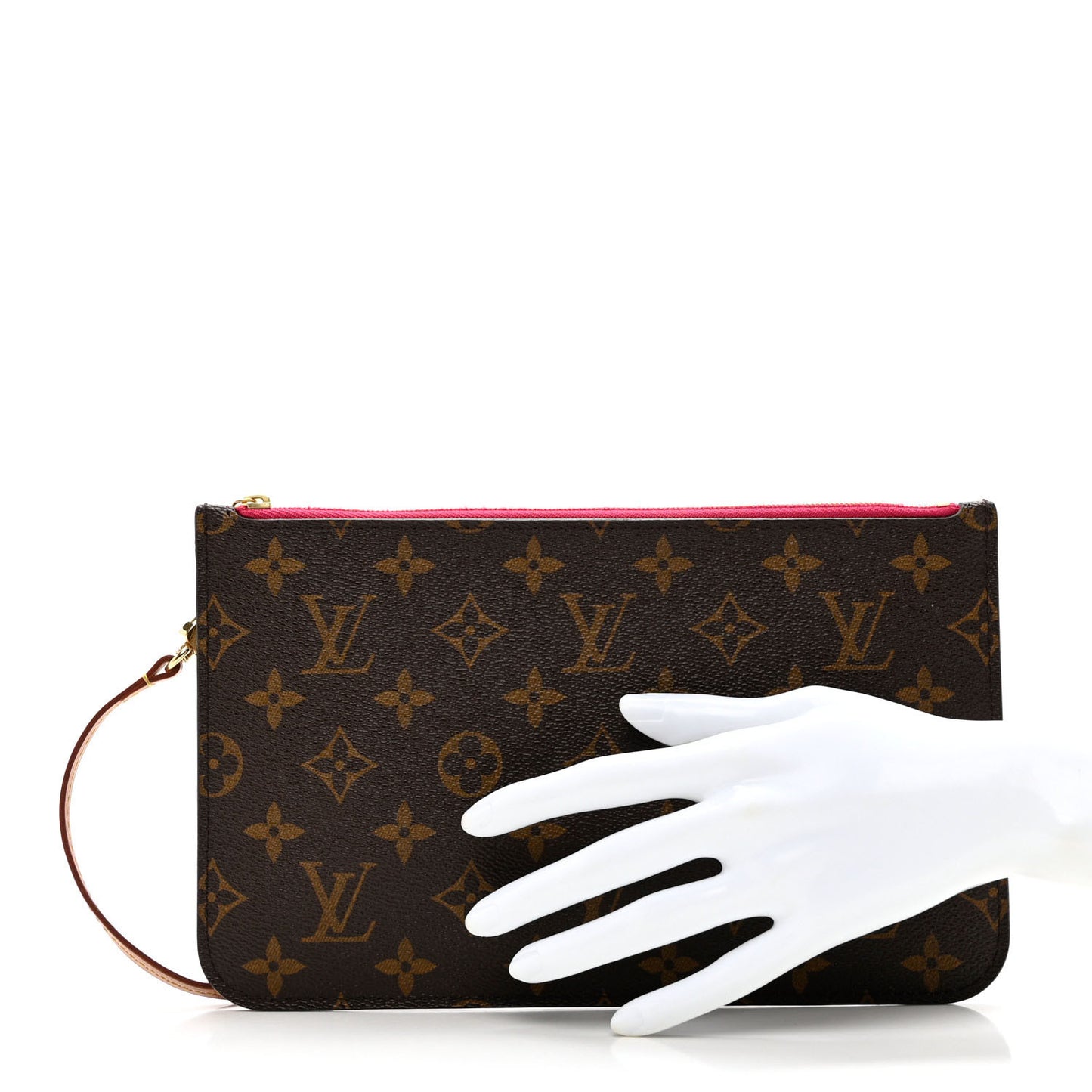 Monogram Neverfull MM GM Pochette Fuchsia