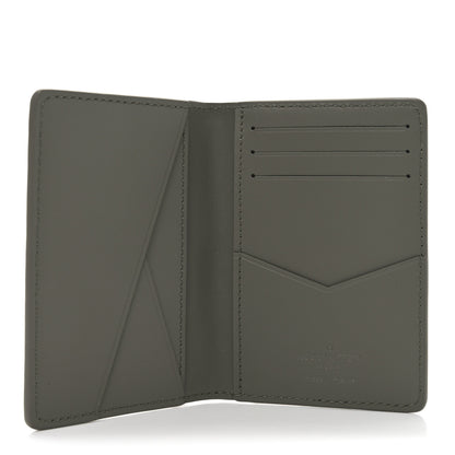 Louis Vuitton Calfskin Monogram Shadow Pocket Organizer Olive Green 5 of 6