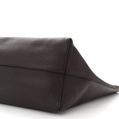 The Row Grained Calfskin Park Tote Three Eggplant 10 of 10