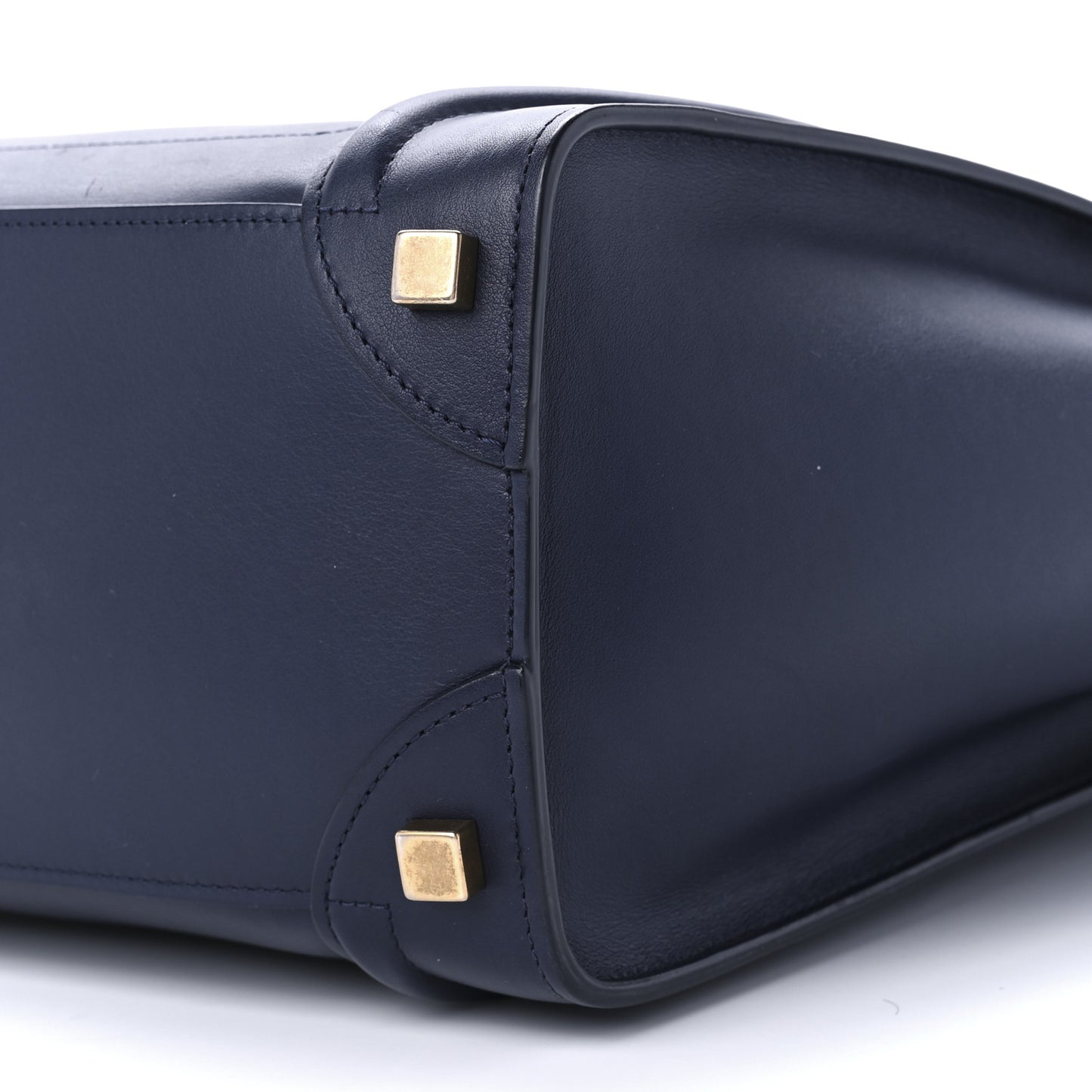 Smooth Calfskin Micro Luggage Navy Blue