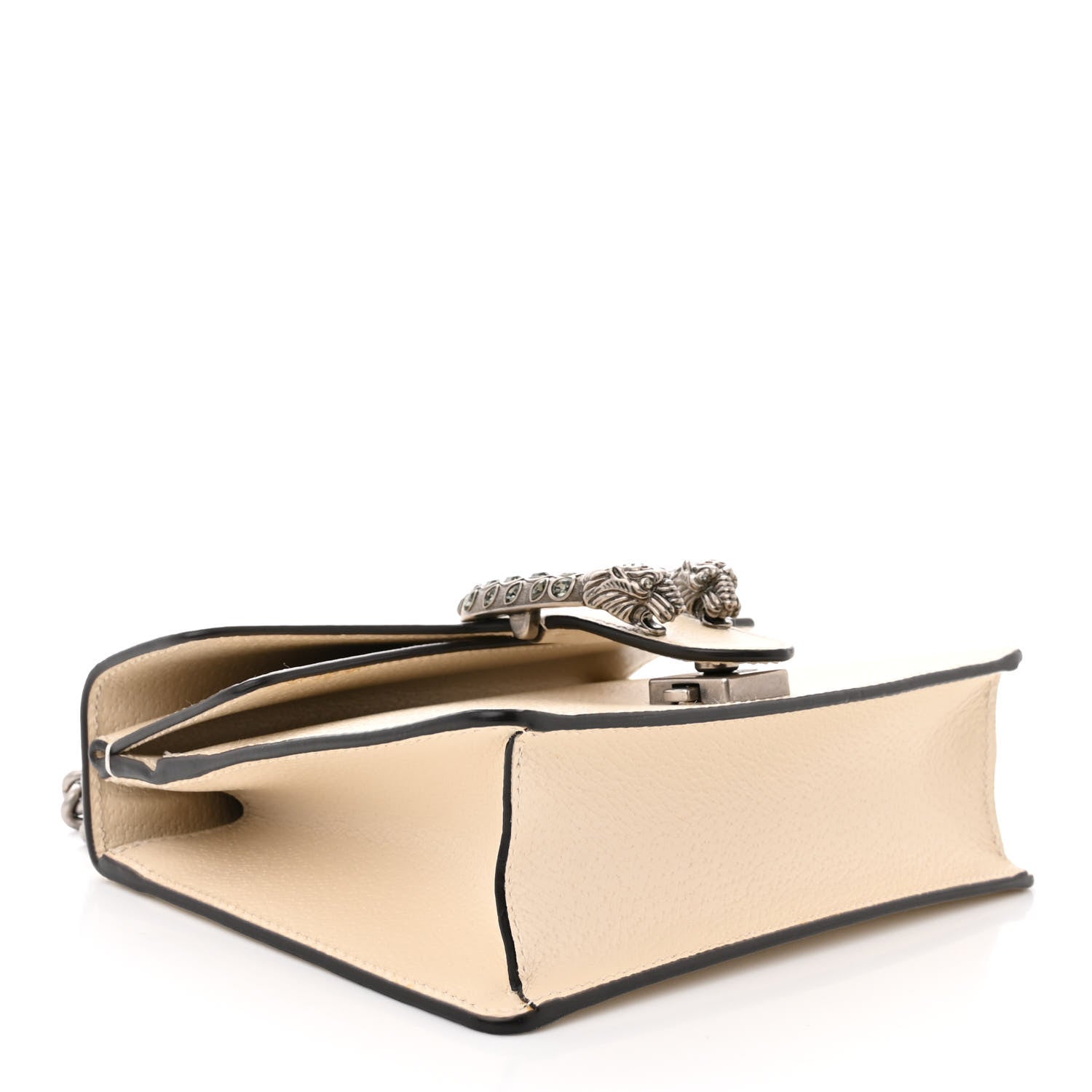 Gucci Textured Calfskin Crystal Mini Dionysus Shoulder Bag Mystic White 4 of 13
