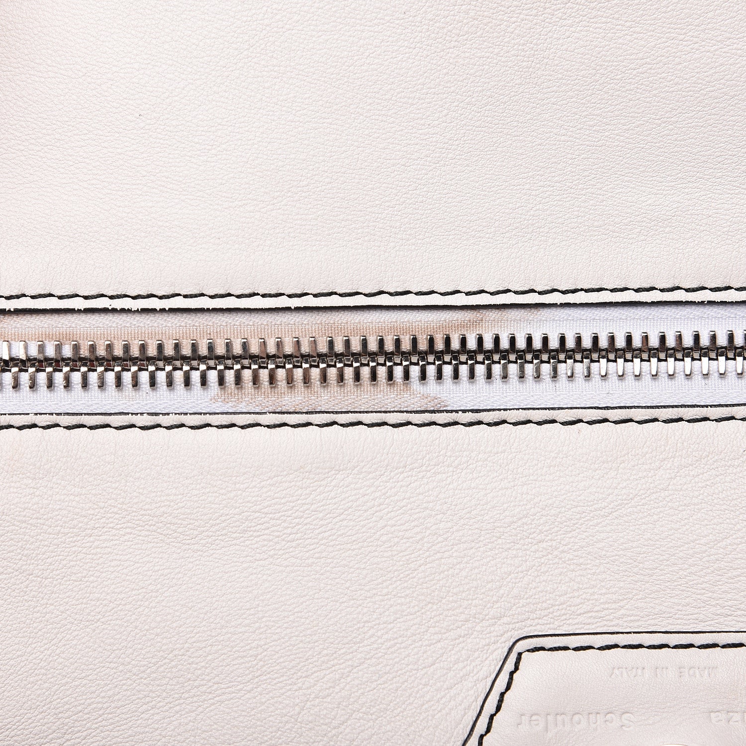 Proenza Schouler Calfskin Curl Satchel Optic White 9 of 12