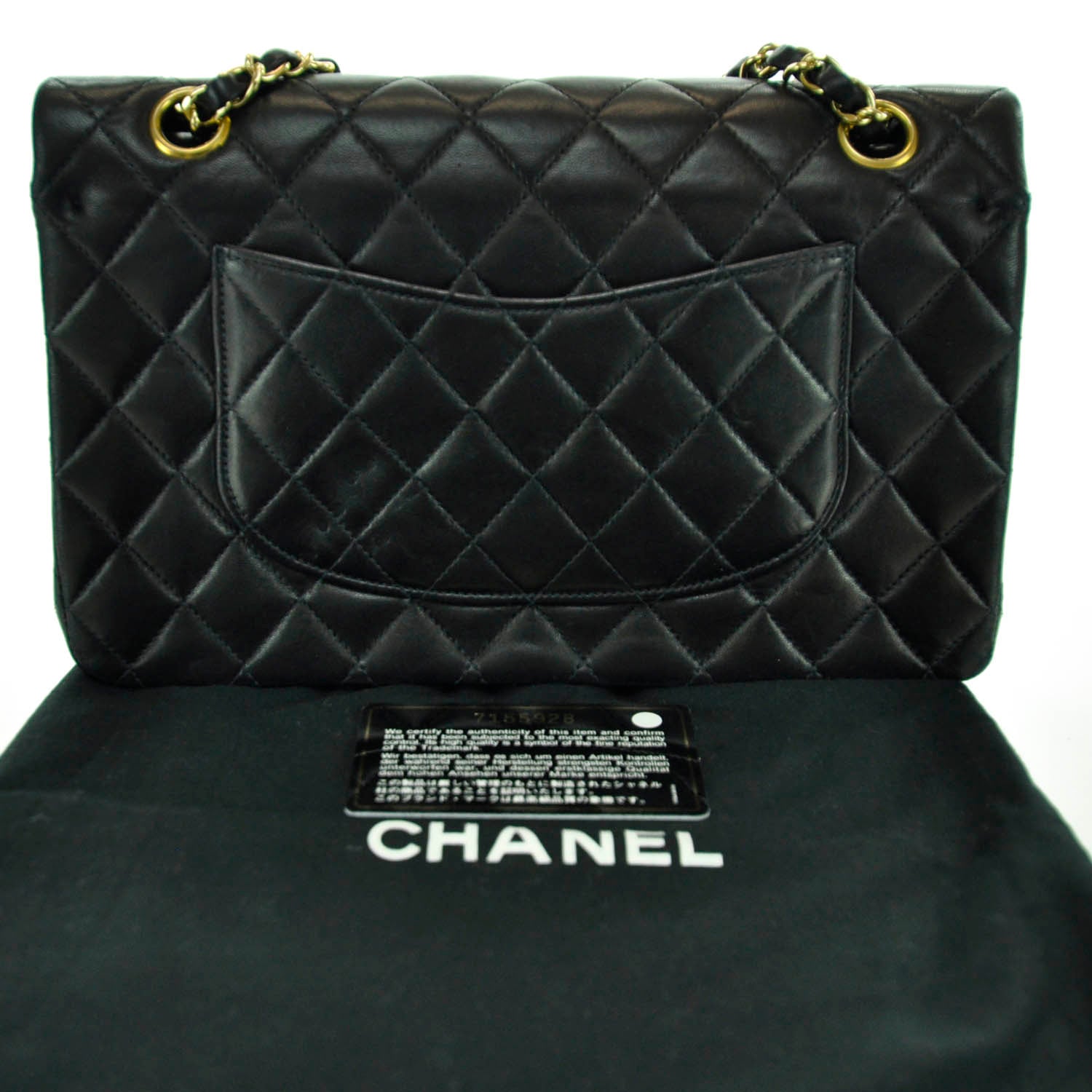 Chanel Lambskin Quilted Small Double Flap Black 3 of 11