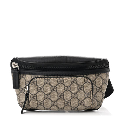 Gucci GG Supreme Monogram Belt Bag Black 1 of 10