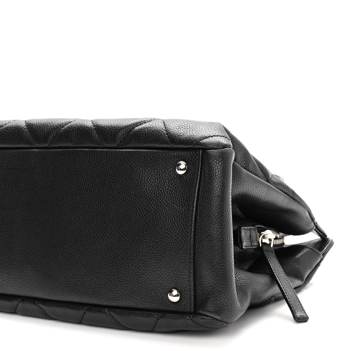 Soft Caviar Quilted CC Timeless Tote Black