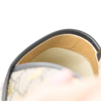 Gucci GG Supreme Monogram Bees Espadrille Flats 39 Beige Ebony Oro Black 11 of 12
