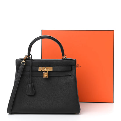 Hermes Togo Kelly Retourne 28 Black 11 of 11