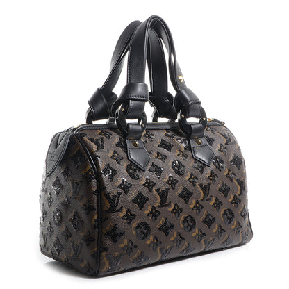Louis Vuitton Monogram Sequins Eclipse Speedy 28 Black 3 of 7