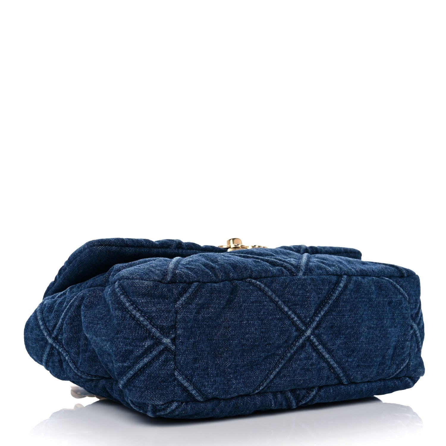Chanel Denim Quilted Medium Chanel 19 Flap Blue 4 of 9