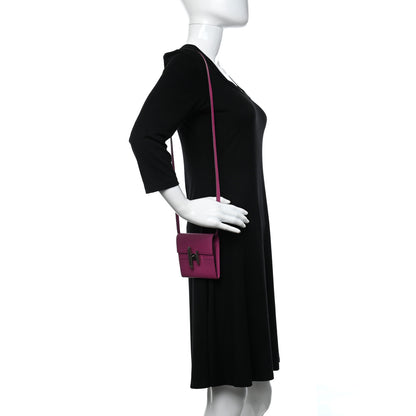 Hermes Chevre Mysore Mini Cinhetic Wallet Rose Pourpre 2 of 10