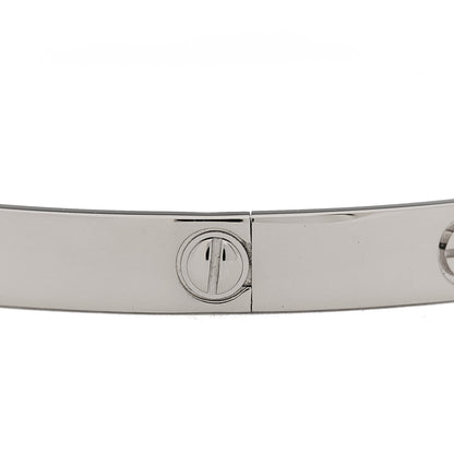 Cartier 18K White Gold LOVE Bracelet 19 5 of 8