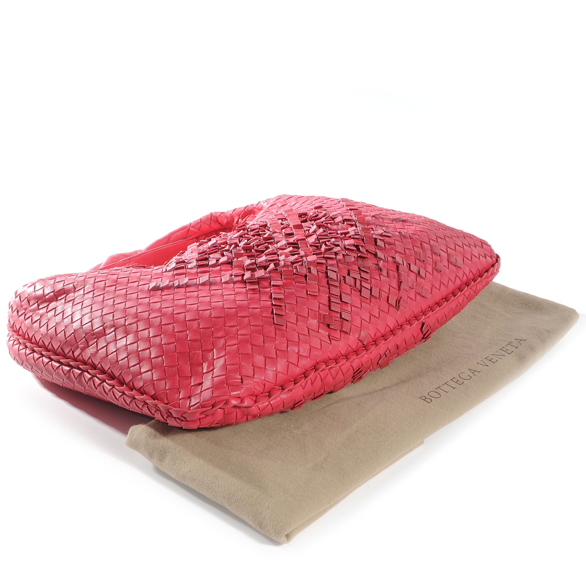 Bottega Veneta Nappa Intrecciato Large Veneta Plisse Hobo Fuchsia 4 of 8