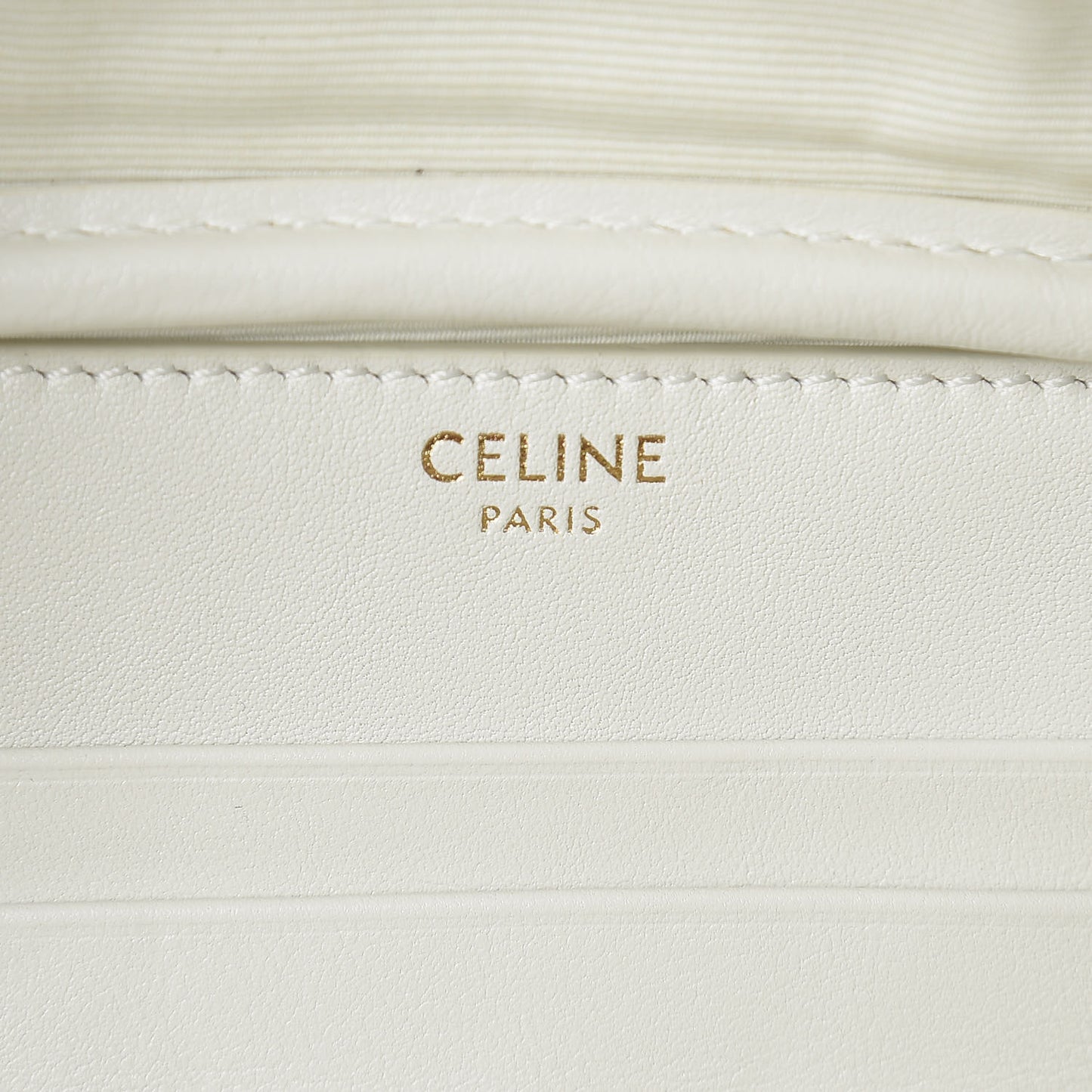 Calfskin Quilted C Charm Belt Bag White