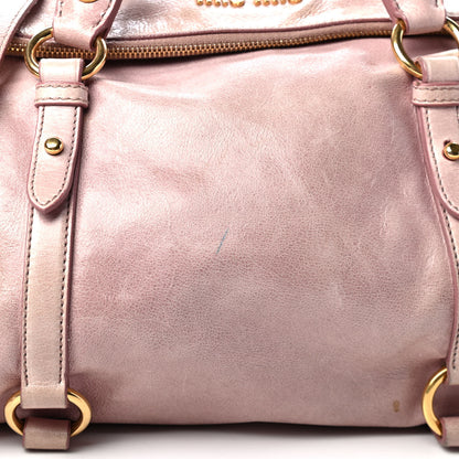 Miu Miu Vitello Lux Large Bow Bag Mughetto 5 of 5