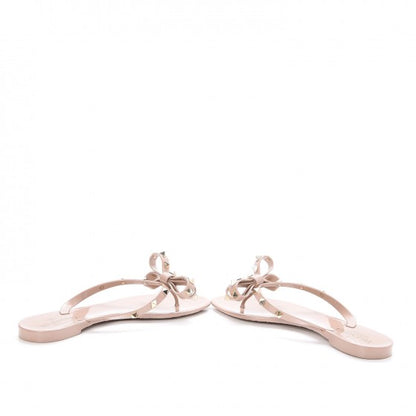Valentino Garavani PVC Jelly Rockstud Bow Thong Sandals 38 Poudre 5 of 10