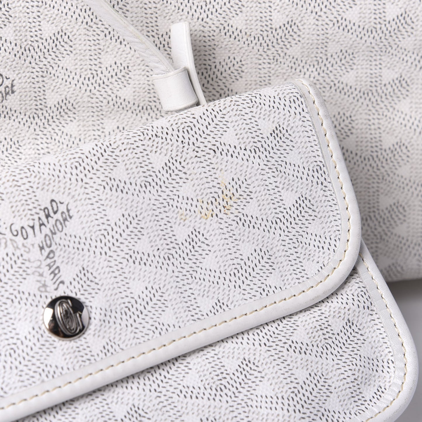 Goyardine Saint Louis PM White