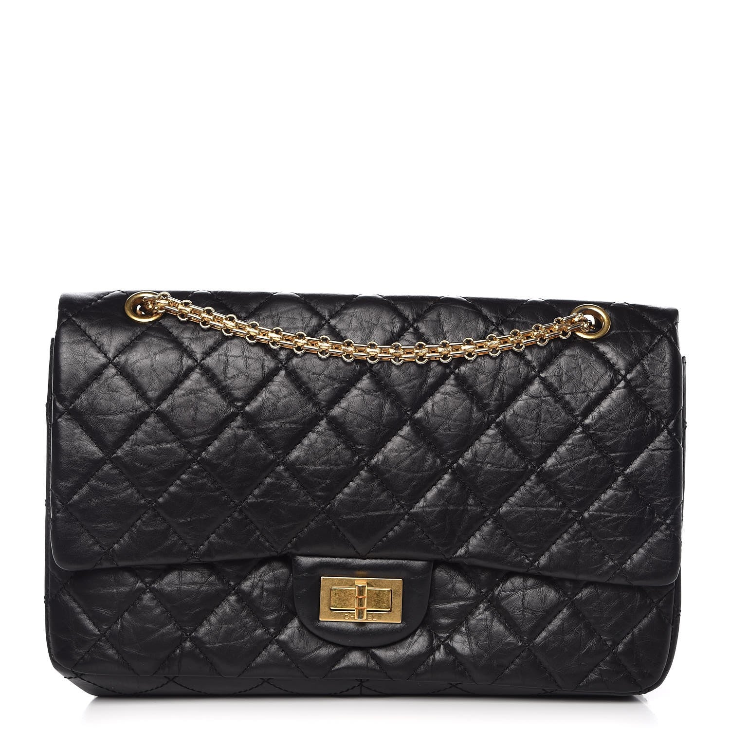 Chanel Aged Calfskin Quilted 2.55 Reissue 227 Flap Black 1 of 9