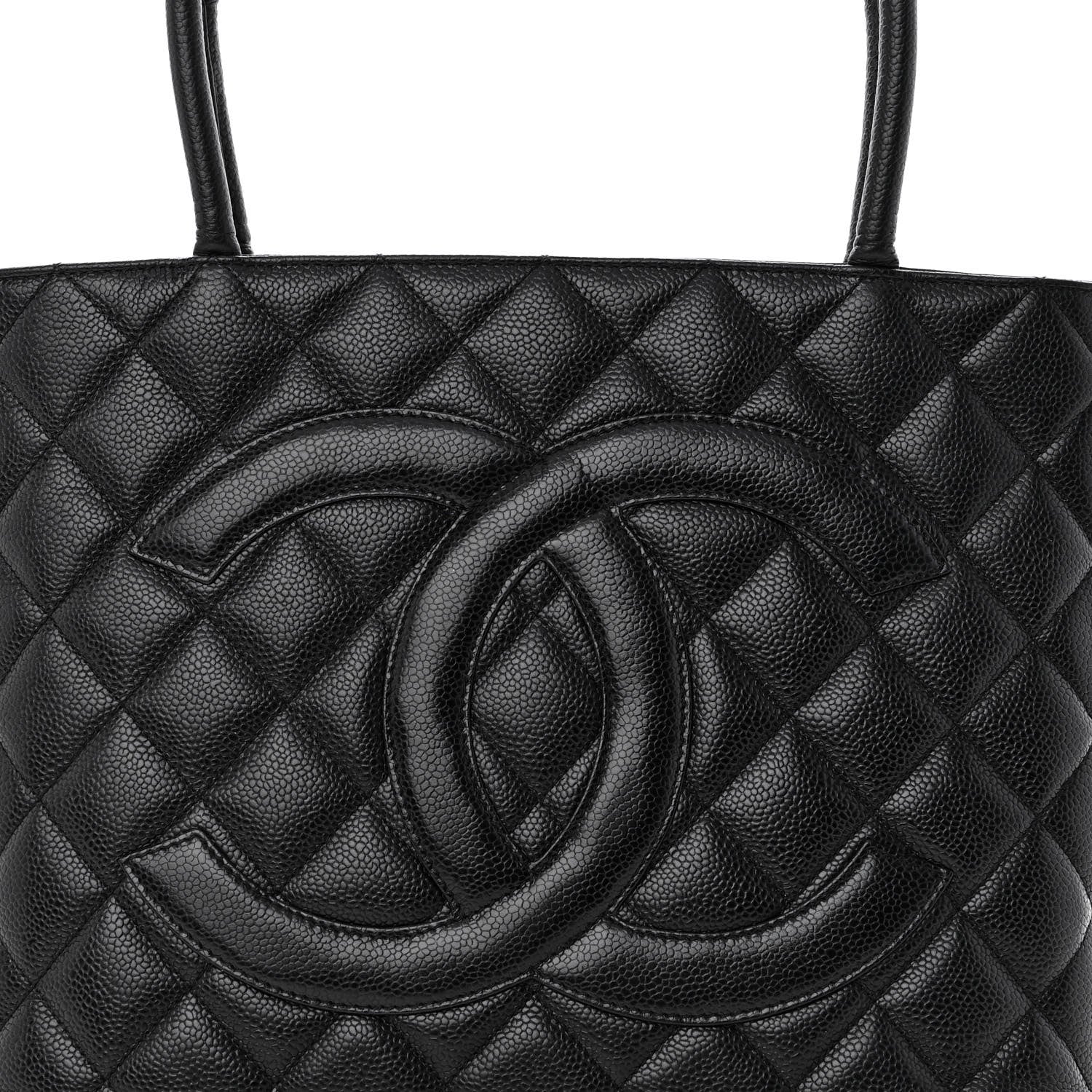 Chanel Caviar Quilted Medallion Tote Black 8 of 11