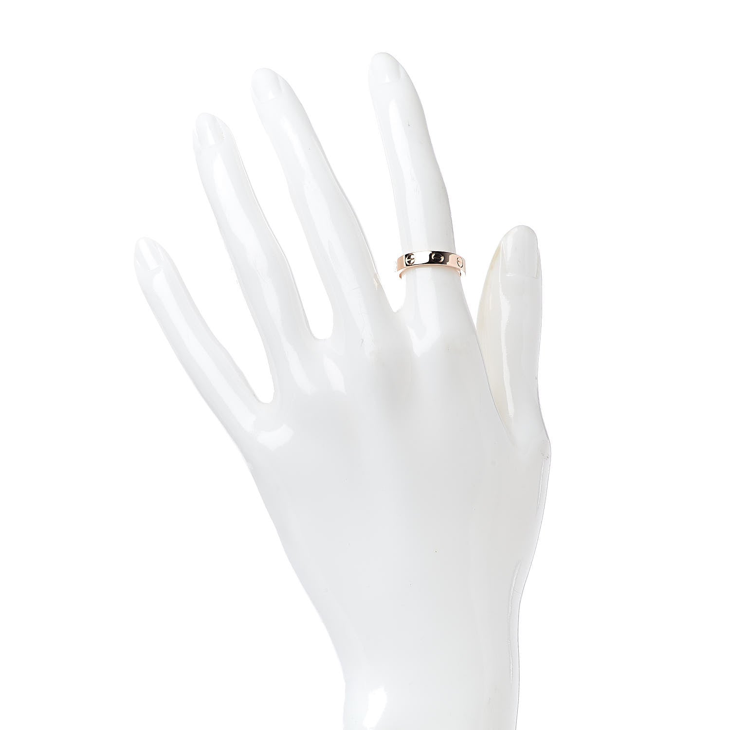 Cartier 18K Pink Gold 3.5mm LOVE Wedding Band Ring 48 4.5 2 of 4