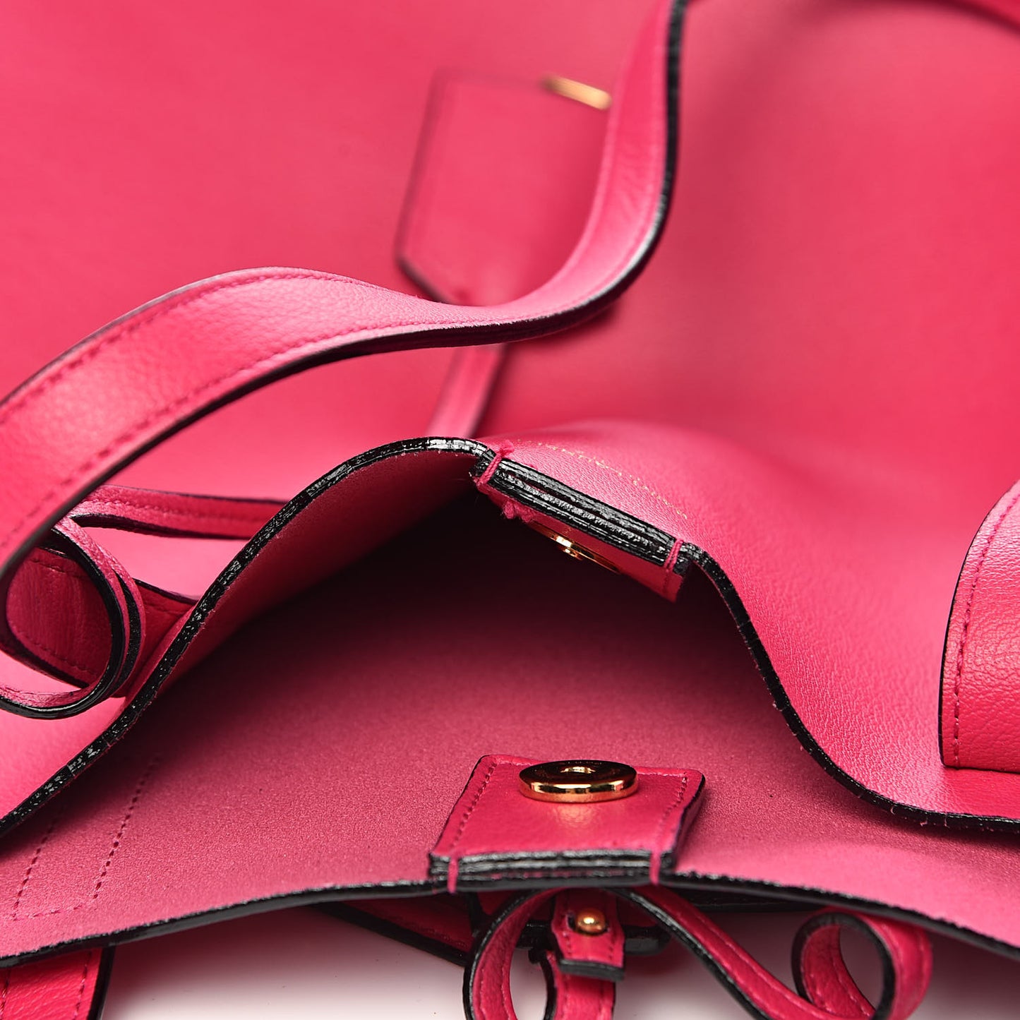 Calfskin Large Shopping Tote Fuchsia