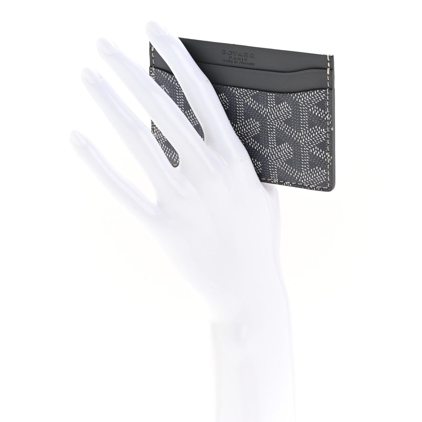 Goyardine Saint Sulpice Card Holder Grey