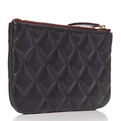 Chanel Caviar Quilted Small Cosmetic Case Black 3 of 8