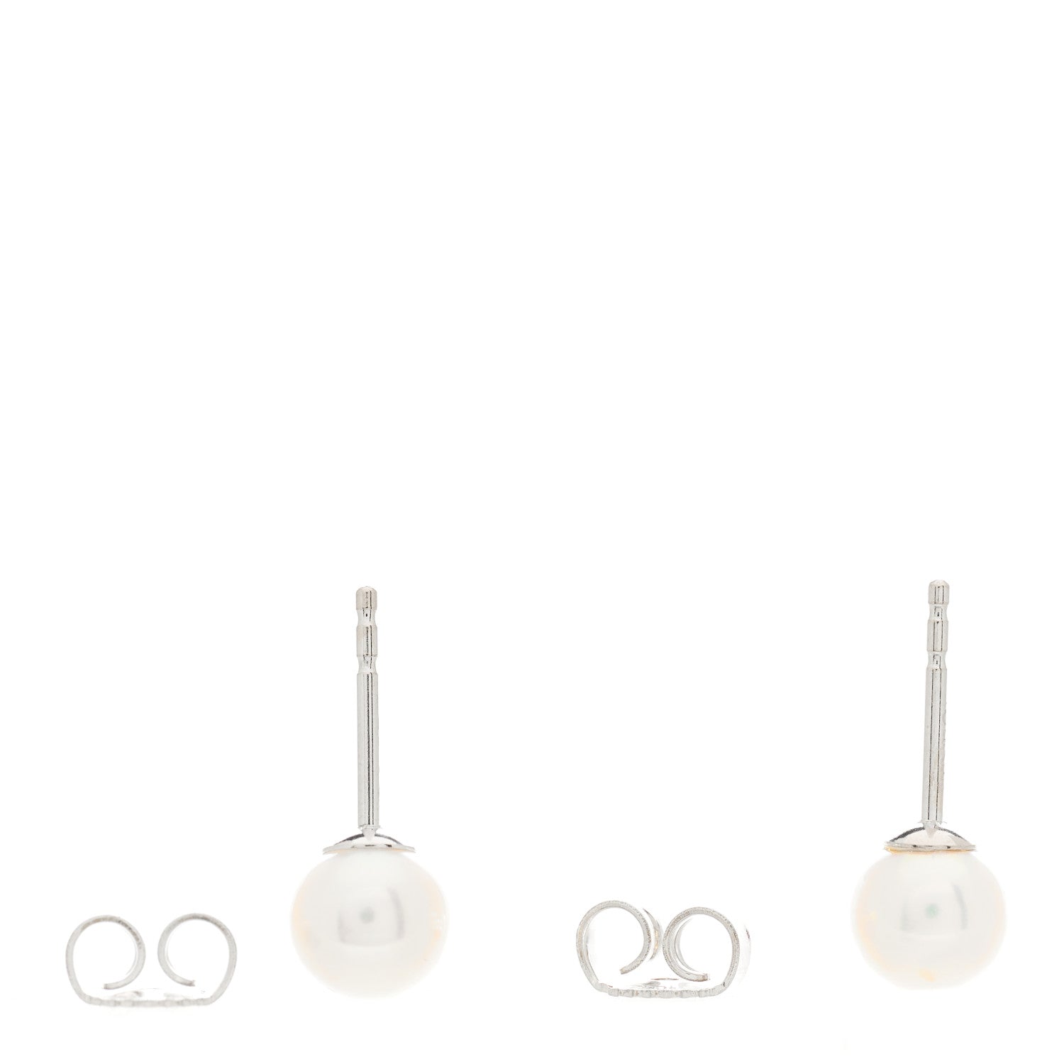 Mikimoto 18K White Gold Akoya Pearl 5.5-6mm Stud Earrings 3 of 4